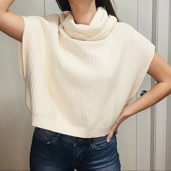 Free People Sweaters - Free People Cowl Neck Sleeveless Knit Sweater
